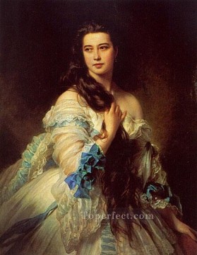 Franz Xaver Winterhalter Painting - Mme RimskyKorsakov royalty portrait Franz Xaver Winterhalter